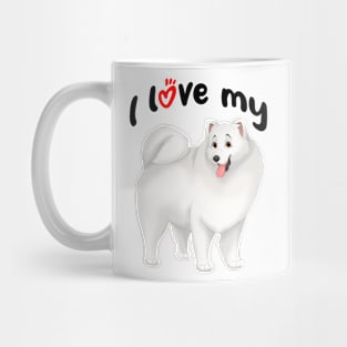 I Love My Samoyed Dog Mug